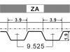 Courroie crantée Timing Belt:271 713