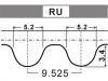 Steuerriemen Timing Belt:14400-PV1-004