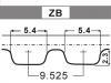 Correa dentada Timing Belt:636355