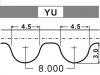 Courroie crantée Timing Belt:WAM2804